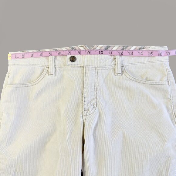 GAP Women’s Beige Bootcut Jeans Size 8L Long Stretch Cotton Blend Corduroy Pants - Picture 14 of 16